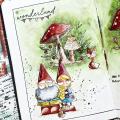 Art journal aquarelle crise d ado chez les gnomes