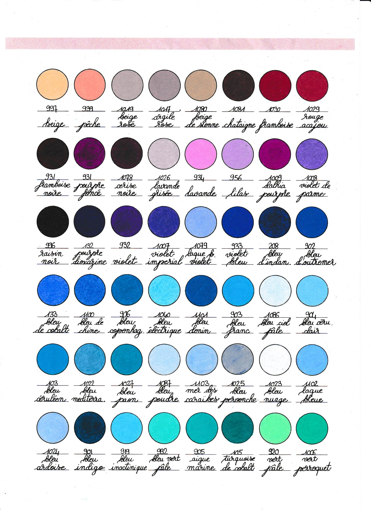 Nuancier Prismacolor 2