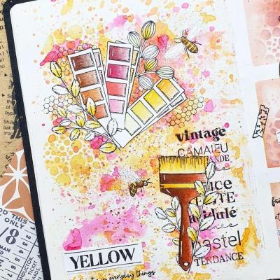 Art Journal ABCdaire Nuancier lettre A par Marlene Arts