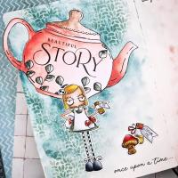 Art Journal Alice au pays des Merveilles avec Stamping Bella et Chou and Flowers