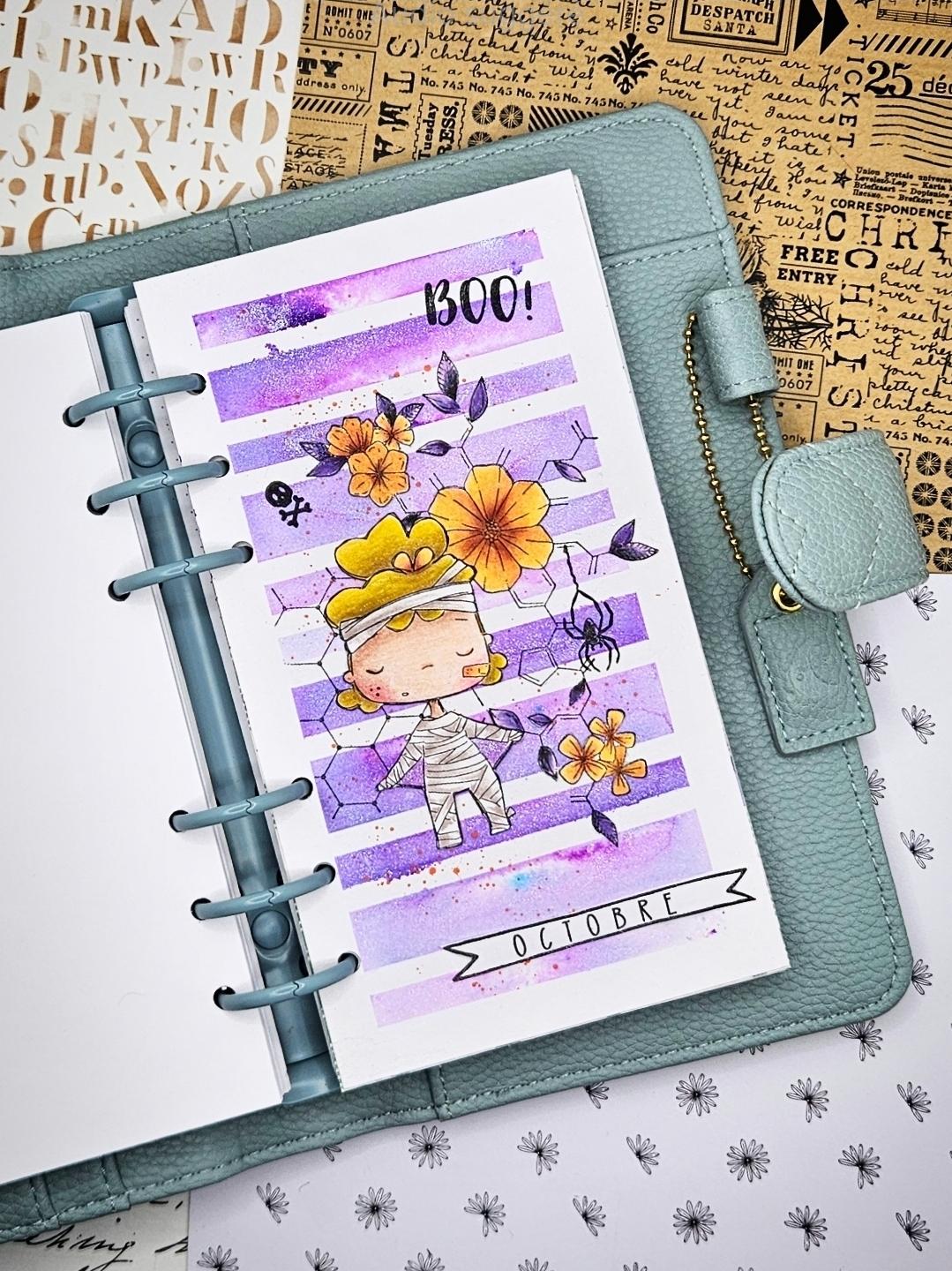 Page de garde Octobre – Planner Rita Rita – Marlene Arts